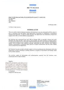 BTKM - DOE Reference letter 01