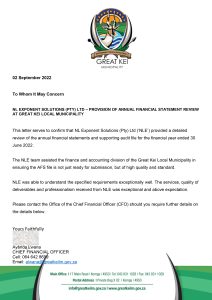 Great Kei Reference Letter - NL Exponent Solution PTY Ltd 01